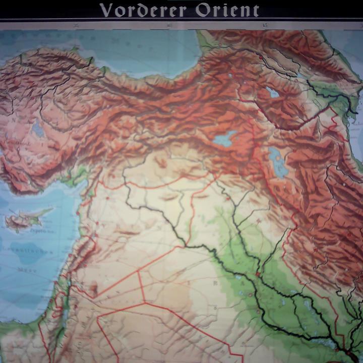 (Lernmitteltafel) - Eggers, W. (Bearbeitung) - Harms Kartenwerke - Vorderer Orient, Mastab 1:1.500.000