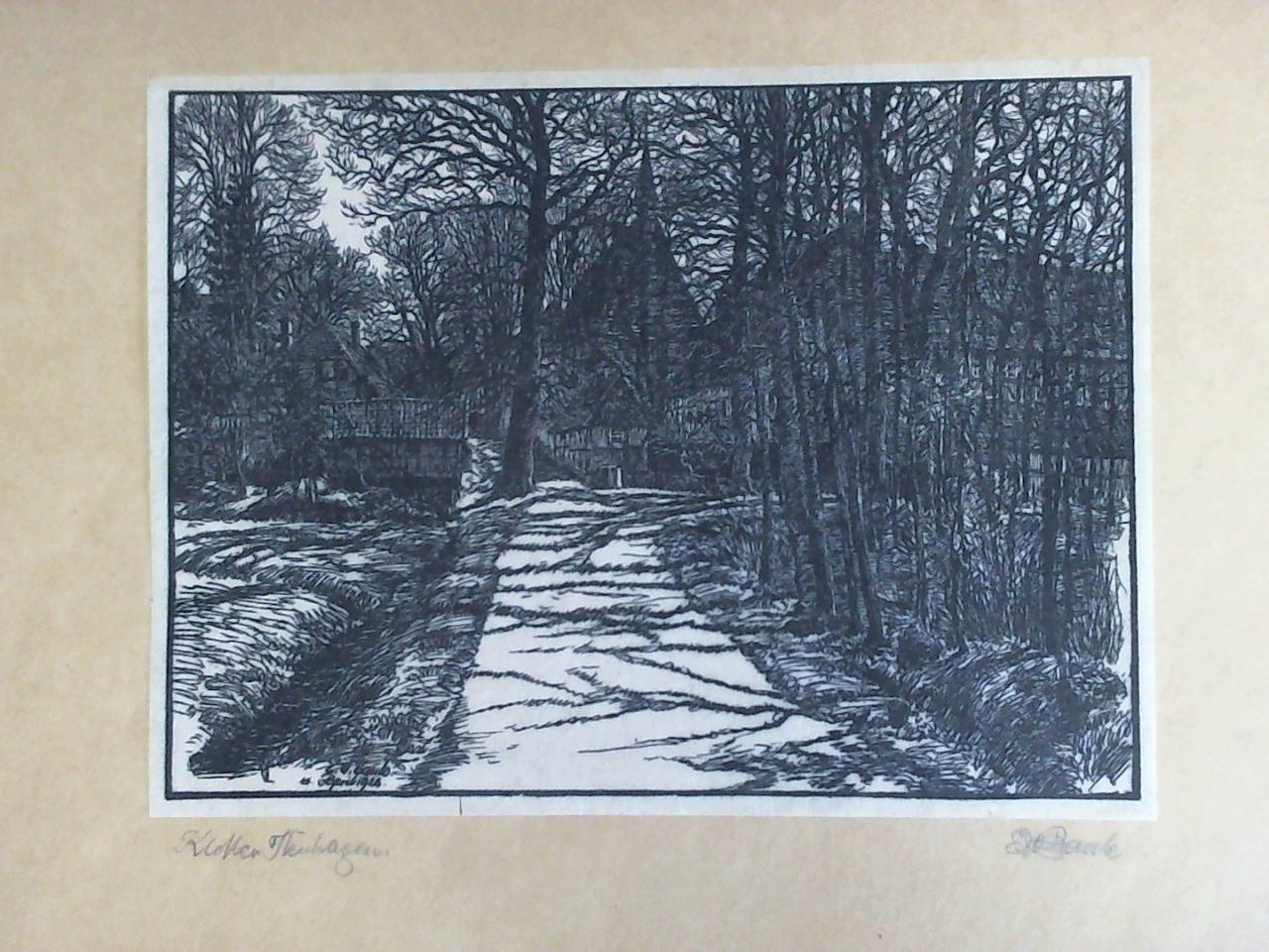Baule, Emil-Werner (1870 - 1953) - Kloster Isenhagen - Original Holzschnitt