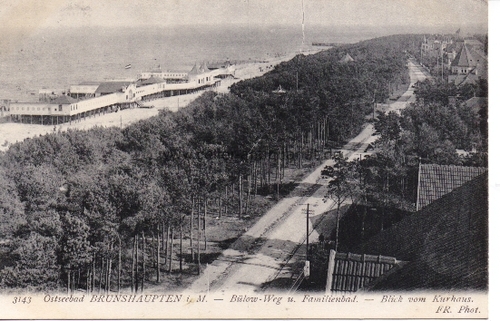 Brunshapten i. M./Ostseebad - Blow-Weg u. Familienbad. - Blick vom Kurhaus