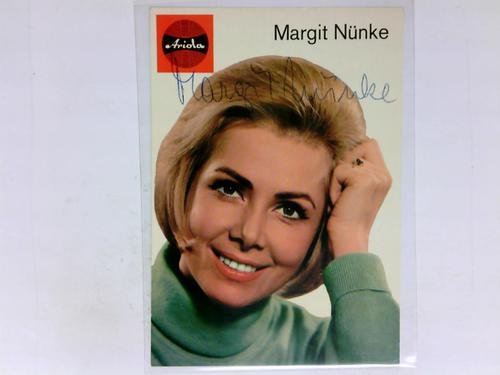 Nnke, Margit (Sngerin) - Signierte Autogrammkarte