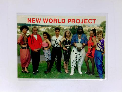 New world project (Gesangsgruppe) - Signierte Autogrammkarte