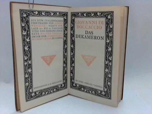 Boccaccio, Giovanni - Das Dekameron. 2. Band