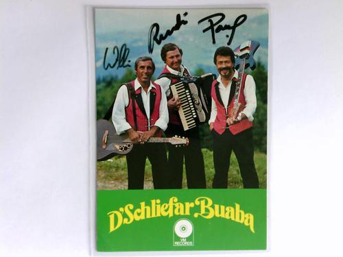 DSchliefar Buaba (Gesangstrio) - Signierte Autogrammkarte
