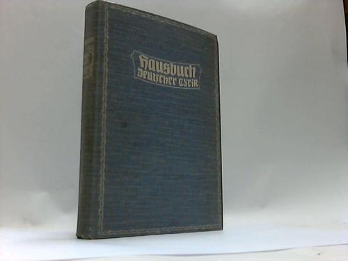 Avenarius, Ferdinand - Hausbuch Deutscher Lyrik