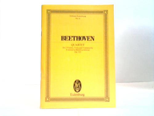 Beethoven, Ludwig van - Quartet for 2 Violins, Viola and Voiloncello. A minor/a-Moll/La mineur. Op. 132