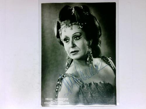 Dernesch, Helga (Opernsngerin) - Signierte Autogrammkarte