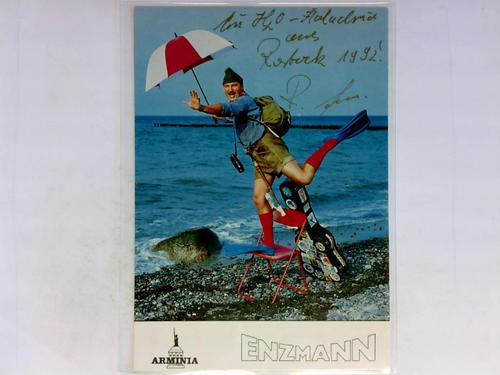 Enzmann, der Rostocker Hafenjodler - Signierte Autogrammkarte