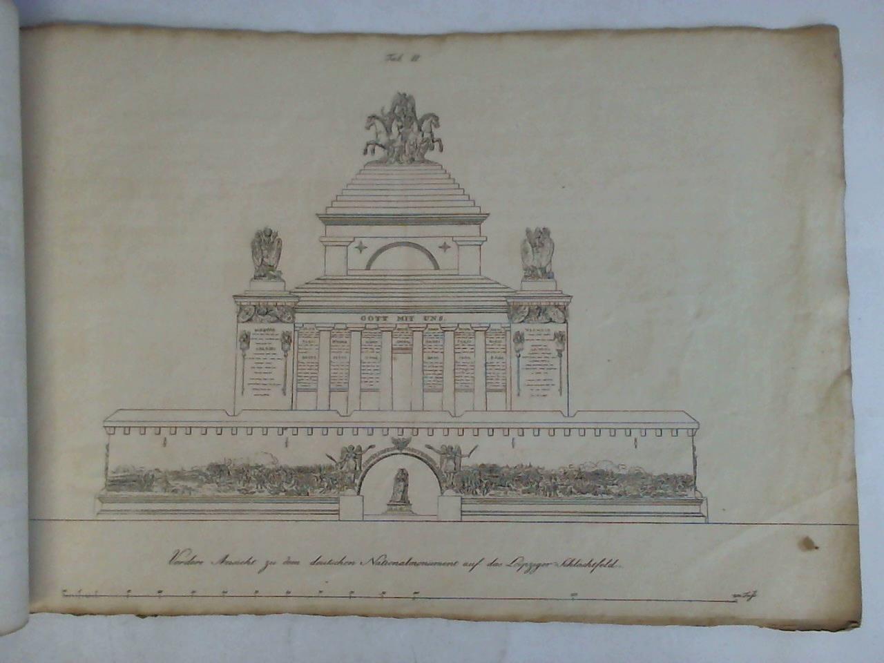 Ideen zu einem teutschen Nationaldenkmal des entscheidenden Sieges bey Leipzig mit Grund und Aufrissen, Germania den 19ten October 1813