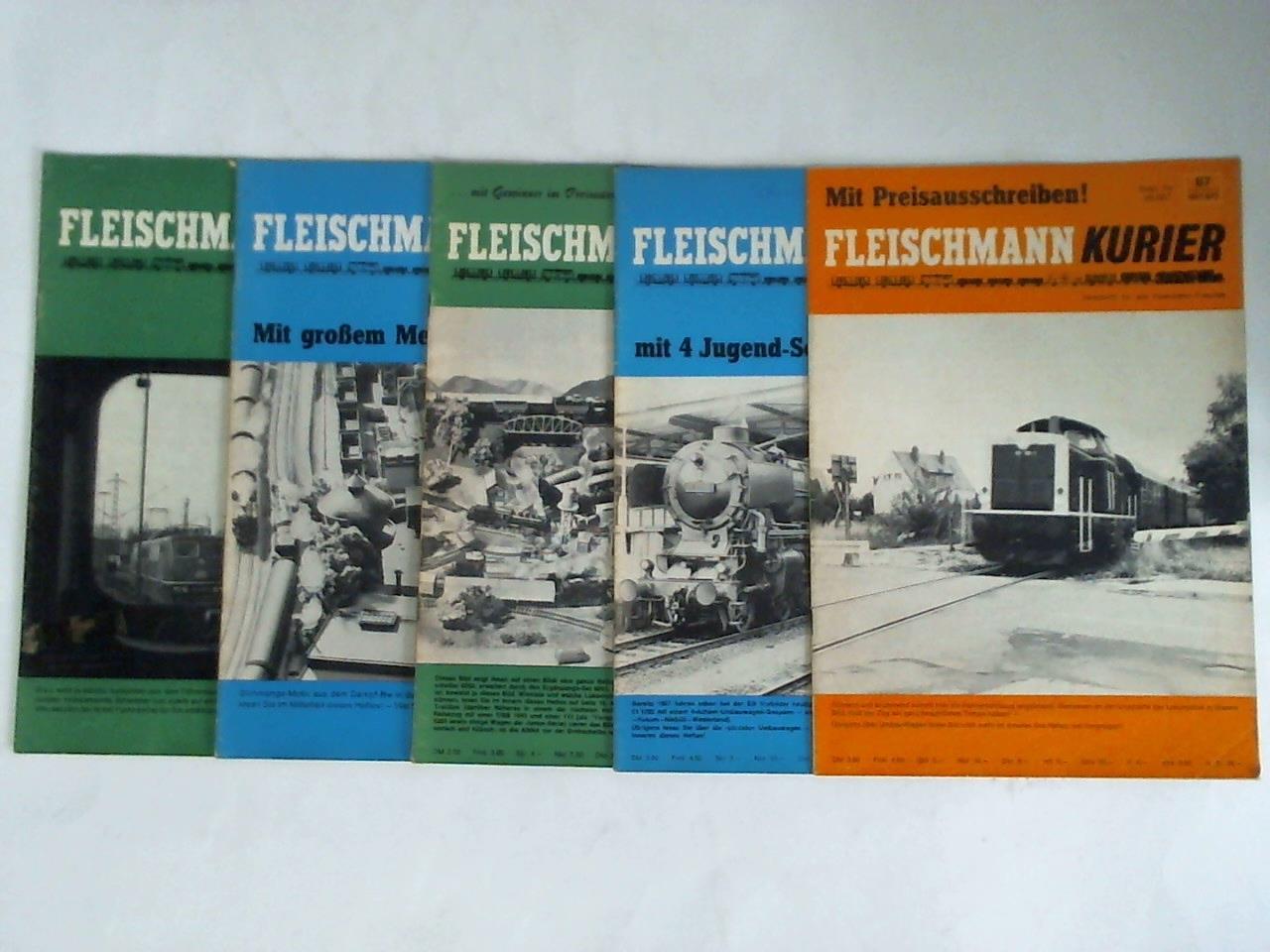 Gebr. Fleischmann Modellbahn-Fabriken, Nrnberg (Hrsg.) - Fleischmann-Kurier. Zeitschrift fr alle Eisenbahn-Freunde. 5 Hefte