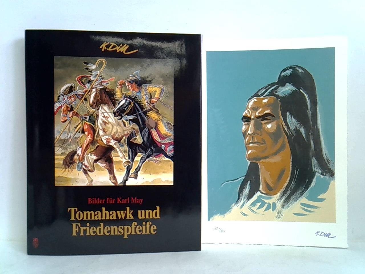 Tomahawk und Friedenspfeife. Bilder für Karl May
