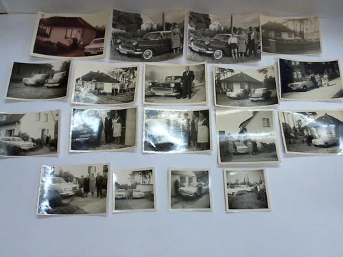 Opel Rekord und Ford Taunus - Fotographien aus den 60er Jahren. Meist posieren Besitzer oder Familienangehrige