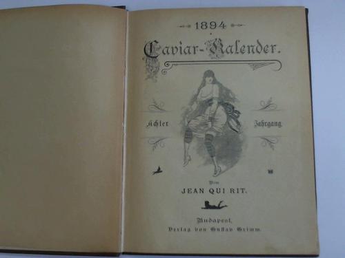 Quirit, Jean - Caviar-Kalender 1894. 8. Jahrgang