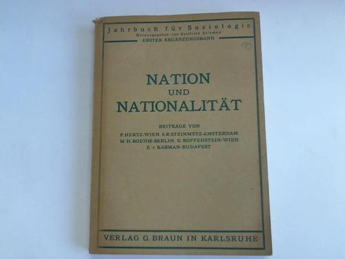 Salomon, Gottfried (Hrsg.) - Nation und Nationalitt