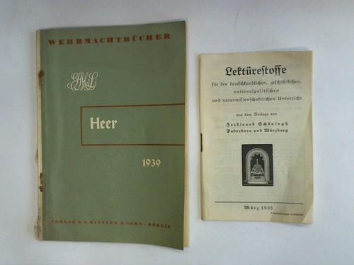 Wehrmachtbcher - Heer 1939