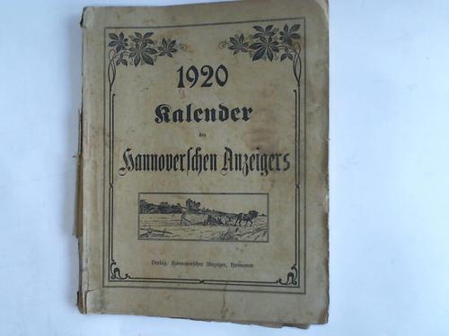 Hannoverscher Anzeiger - Kalender des Hannoverschen Anzeigers 1920