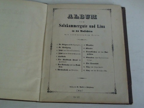 Baldi, G. (Hrsg.) - Album vom Salzkammergute und Linz in 15 Ansichten