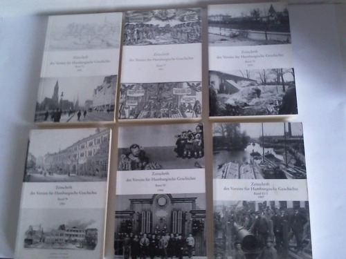 Verein fr Hamburgische Geschichte - Zeitschrift des Vereins fr Hamburgische Geschichte. 1990-1997. 6 Jahrbcher. Band 76, 77, 78, 79, 80, 83/2