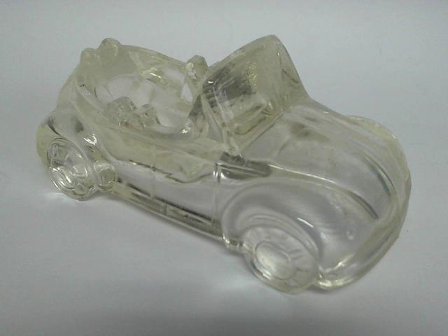 (Briefbeschwerer) - Briefbeschwerer aus Glas in Form eines VW Kfer
