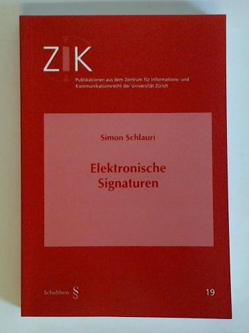 Schlauri, Simon - Elektronische Signaturen