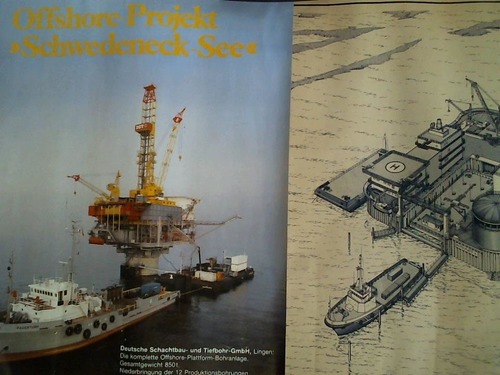 Texaco AG/Wintershall AG (Hrsg.) - Offshore-Projekt Schwedeneck-See - Plakat und Zeichnung