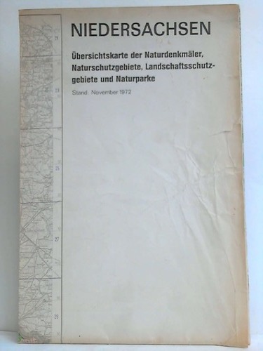 Niedersachsen - bersichtskarte der Naturdenkmler, Naturschutzgebiet, Landschaftsschutzgebiet und Naturparke