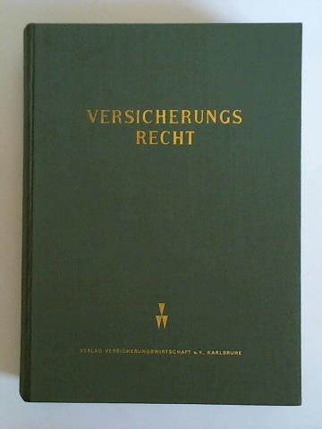 Versicherungsrecht - Juristische Rundschau fr die Individualversicherung - 31. Jahrgang 1980
