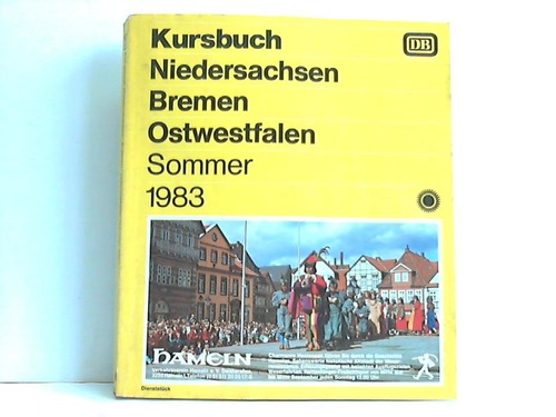 Deutsche Bundesbahn (Hrsg.) - Kursbuch Niedersachsen, Bremen, Ostwestfalen. Sommer 1983, gltig vom 29.5. bis 24.9.1983