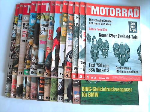 Motorrad, Das - Pietsch, Paul (Hrsg.) - Technik, Wirtschaft, Sport. Die deutsche Motorrad-Zeitschrift. Jahrgang 1970. 26 Hefte