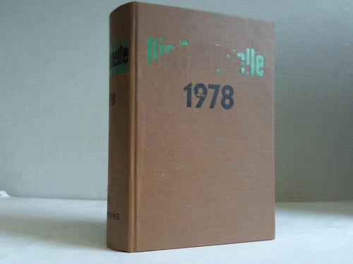 Fundstelle, Die - Jahrgang 1978 (Hefte 1 bis 24). Fundstellennachweis und Erluterung aller wichtigen Vorschriften fr die Gemeindeverwaltung in Niedersachsen