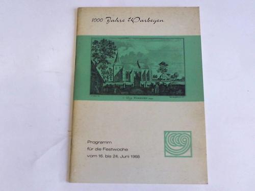Engels, Gerhrad (Hrsg.) - 1000 Jahre Warbeyen. Programm fr die Festwoche vom 16. bis 24. Juni 1968