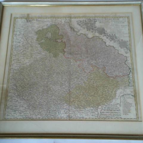 Homann, J. B. (1664 - 1724) - Regni Bohemiae, duc. Silesiae Marchionatuum Moraviae et Lusatiae. Tabula Generalis - Teilcolorierte Karte im Kupferstich