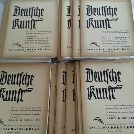 Roselius, Ludwig (Hrsg.) - Deutsche Kunst - Meisterwerke der Baukunst, Malerei, Bildhauerkunst, Graphik und des Kunsthandwerks. 45 in 44 Ausgaben