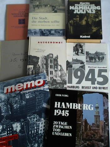 (Hamburg im Bombenkrieg 1943 - 1945) - Sammlung von 8 Bchern