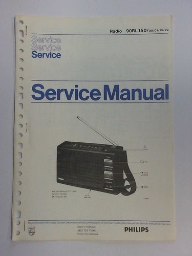 Philips - Service Manual: Radio 90RL 150 / 00 / 01 / 15 / 22