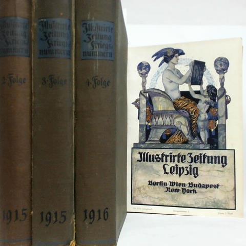1. bis 4. Folge, Kriegsnummer 1 - 100, Band 143 - 146 (6. August 1914 - Nr. 29. Juni 1916). Zusammen 4 Bände