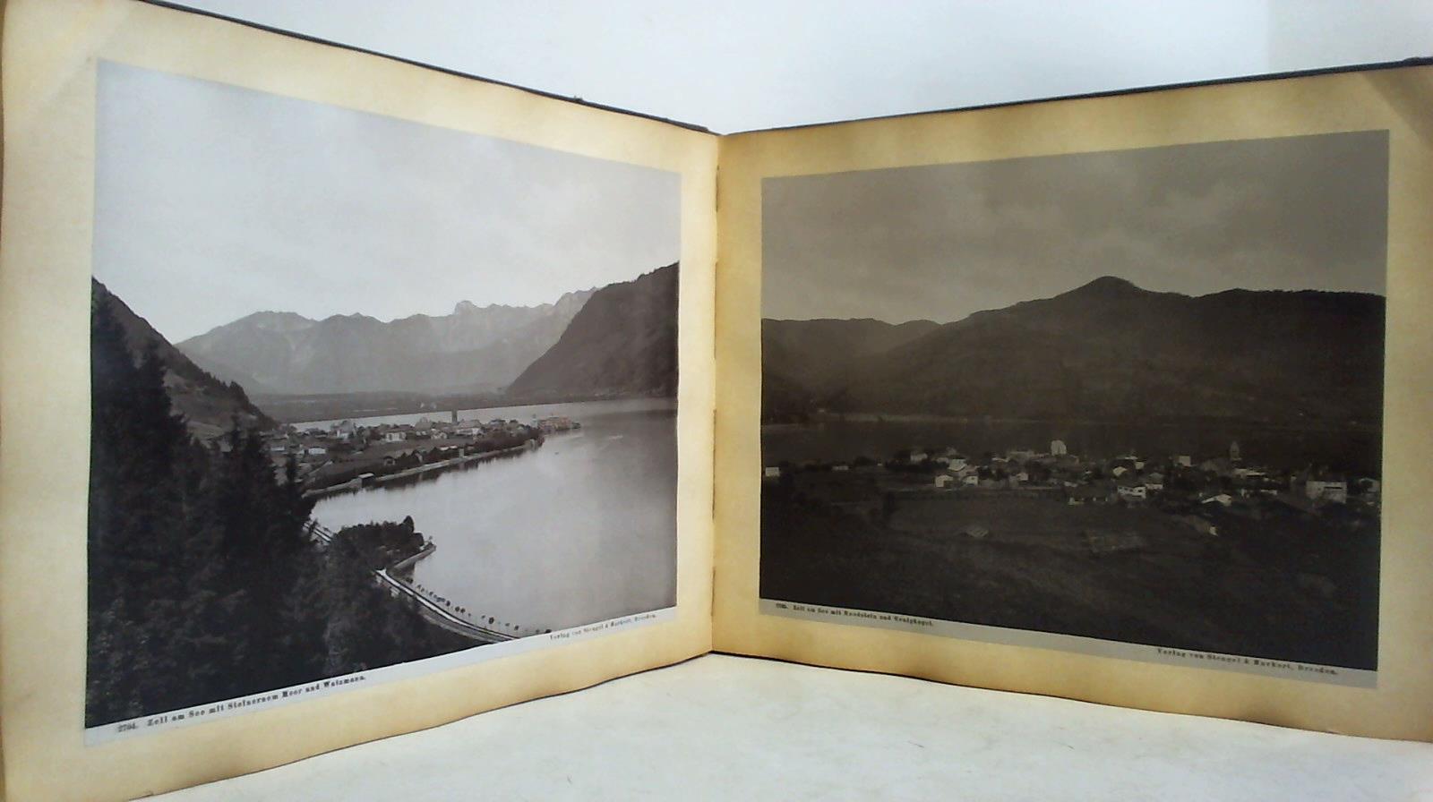 Album mit Sammlung von 47 Fotoabzügen von Zell am See, Fuschertal, Liechtensteinklamm