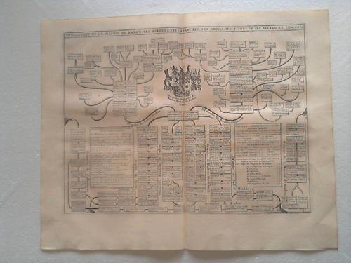 Haus Baden - Stammtafel mit Wappen - Genealogie De La Maison De Baden, Ses Differentes Branches, Ses Armes, Ses Titres Et Ses Alliances