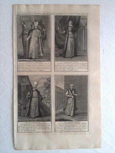 Osmanisches Reich - Offiziere - Portraits Du Grand Seigneur & Des Principaux Officiers De L'Empire Ottoman Tirez Sur Les Desseins Faits Sur Les Lieux D'Apres Nature
