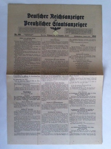 Deutscher Reichsanzeiger und Preuischer Staatsanzeiger - Nr. 301, 24. Dezember 1941