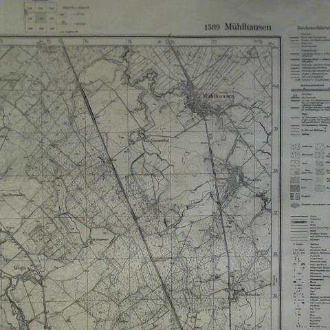 (Mhlhausen) - Mhlhausen 1589 - Topographische Karte