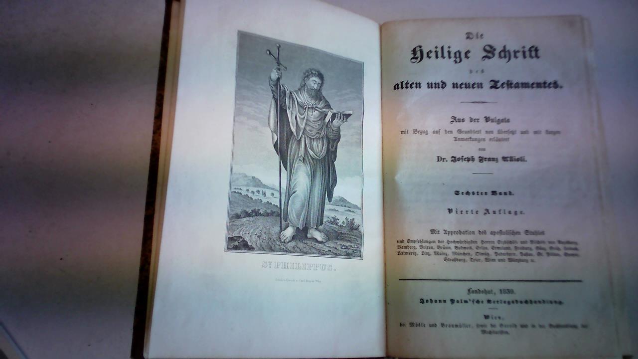 Allioli, Joseph Franz - Die Heilige Schrift des alten und neuen Testamentes. Aus der Vulgata mit Bezug auf den Grundtext neu bersetzt und mit kurzen Anmerkungen erlutert, Band 6