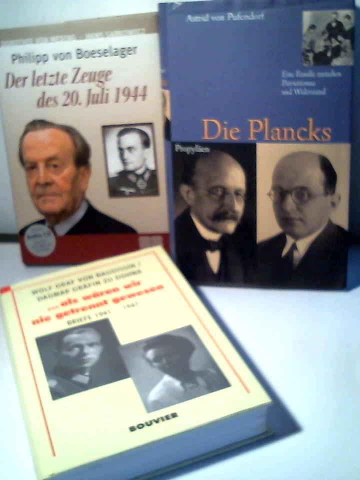 Meding, Dorothee von/ Sarkowicz, Hans/ Pufendorf, Astrid von - Widerstand im Dritten Reich (2 Bnde): Philipp von Boeselager. Der letzte Zeuge des 20. Juli 1944 + Audio CD/ Die Plancks. Eine Familie zwischen Patriotismus und Widerstand