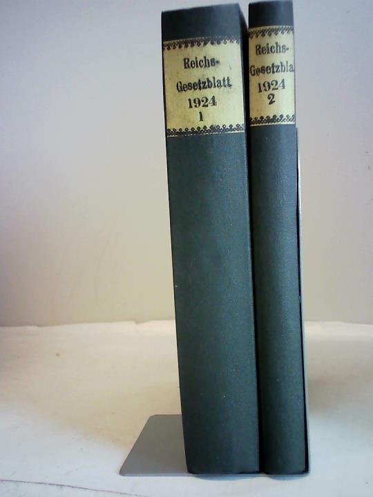 Reichsamt/ Reichsministerium des Innern (Hrsg.) - Reichs- Gesetzblatt 1924 - 1 & 2 ( 2 Bnde)