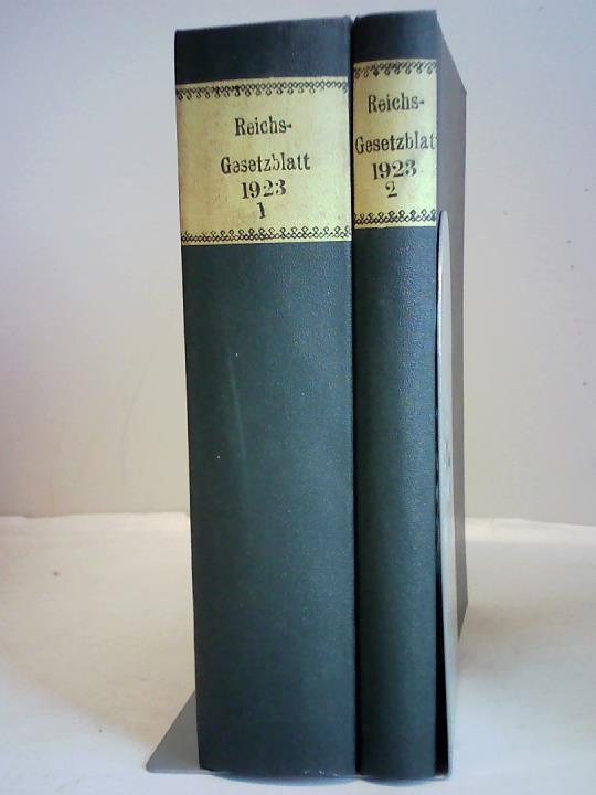 Reichsamt/ Reichsministerium des Innern (Hrsg.) - Reichs- Gesetzblatt 1923 - 1 & 2 ( 2 Bnde)