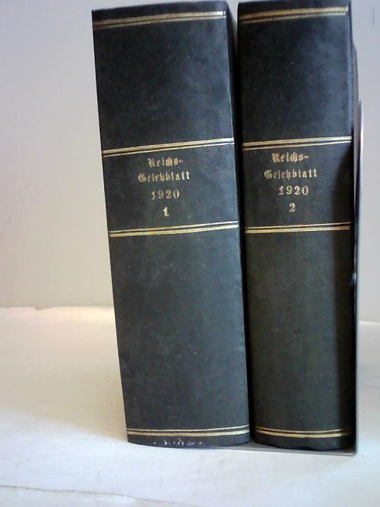 Reichsamt/ Reichsministerium des Innern (Hrsg.) - Reichs- Gesetzblatt 1920 - 1 & 2 ( 2 Bnde)