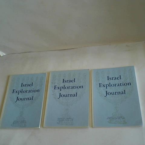 Israel Exploration Journal - Volume 37. Number 1, Numbers 2-3 and Number 4. 3 Hefte