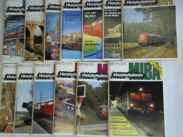 Miba - Miniaturbahnen. 13 Hefte 1987