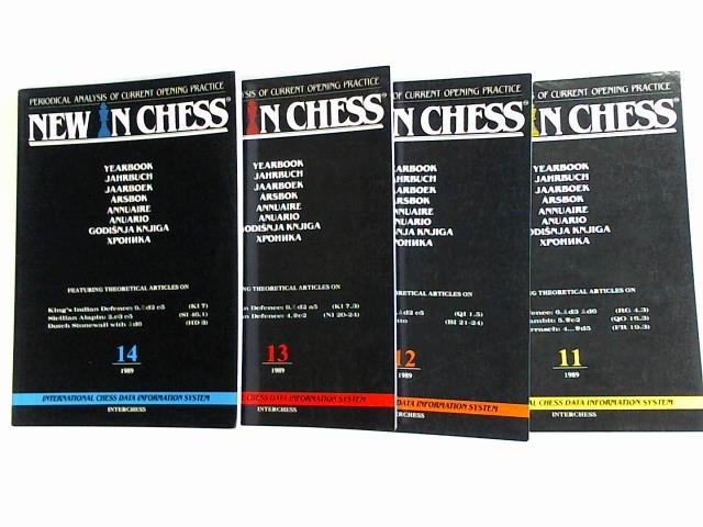 New in Chess - Periodical Analysis of current opening practice - Jahrbuch 11 - 14, 1989. 4 Bnde