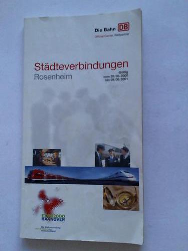DB - Deutsche Bahn - Stdteverbindungen Rosenheim. Gltig vom 28.05.2000 bis 09.06.2001
