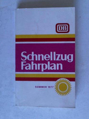 DB - Deutsche Bahn - Schnellzug Fahrplan Sommer 1977 gltig 22.5 bis 24.9.1977